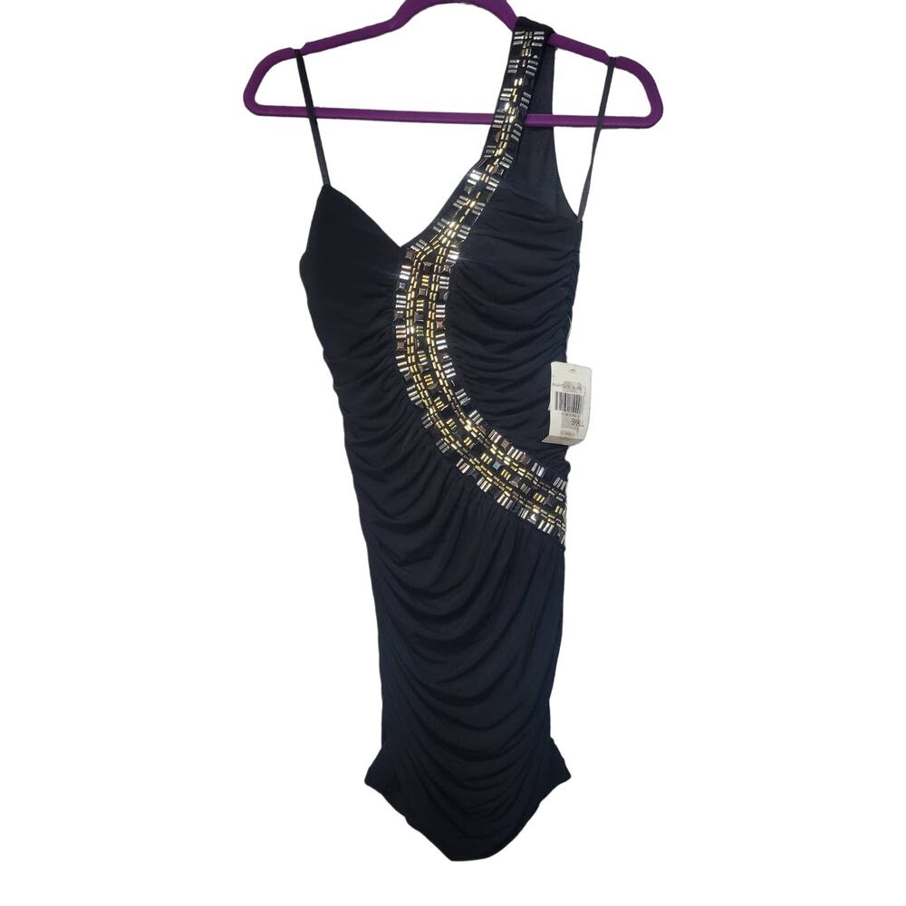 Jodi Kristopher Black Mini Bodycon Dress Size S